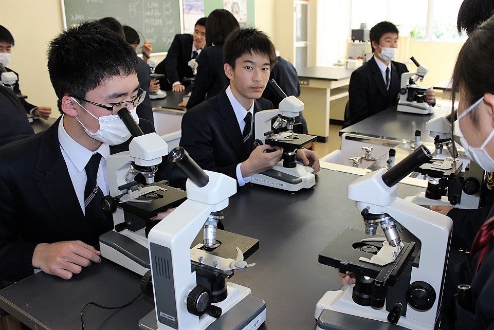 中学3年 理科s オオカナダモの観察 原形質流動 尚学館中学校 高等部